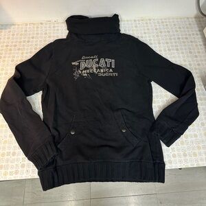 Ducati Black Cowl Neck Sweatshirt